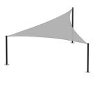Háromszög alakú napvitorla, 3,6 méter, szürke