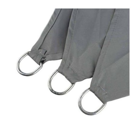 Háromszög alakú napvitorla, 3,6 méter, szürke