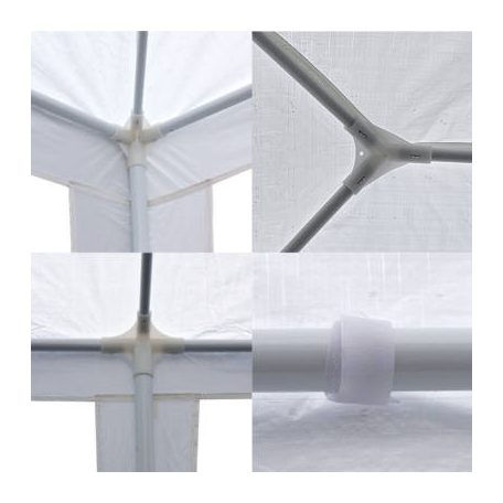 Party sátor fehér színben 3x9 méter