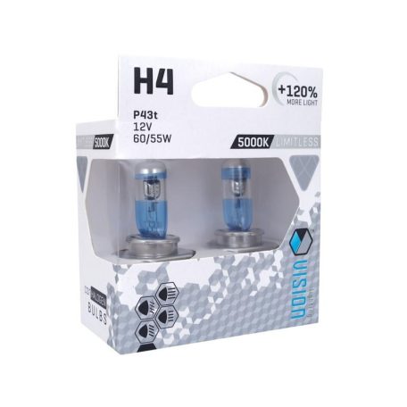 H4 izzó +120% fényerővel 2db