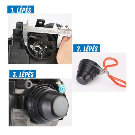 Fényszóró kupak állítható mérettel 2db