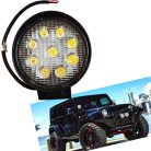 Ledes munkalámpa 12V/24V 9 ledes E jeles