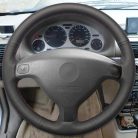 Opel Astra G bőr kormányvédő – méretpontos, varrható kivitel fekete