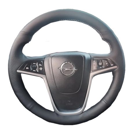 Opel Inisignia bőr kormányvédő – méretpontos, varrható kivitel fekete