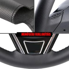   Opel Astra H bőr kormányvédő – méretpontos, varrható kivitel fekete