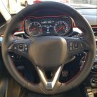 Opel Opel Astra K, Corsa E bőr kormányvédő – méretpontos, varrható kivitel fekete