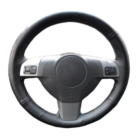 Opel Vectra C, Zafira, Signum bőr kormányvédő – méretpontos, varrható kivitel fekete