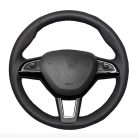 Skoda bőr kormányvédő – méretpontos, varrható kivitel Octavia Fabia Fabia Rapid